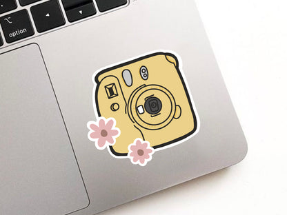 Instax Flower Polaroid Camera Sticker