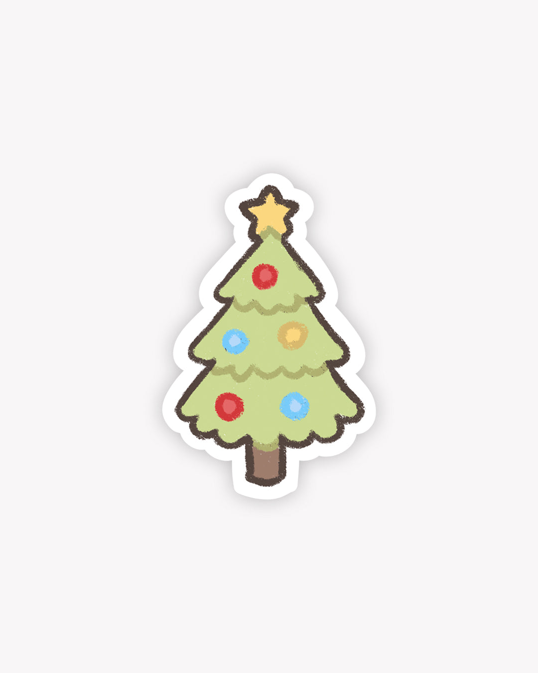 Kerstboom Sticker