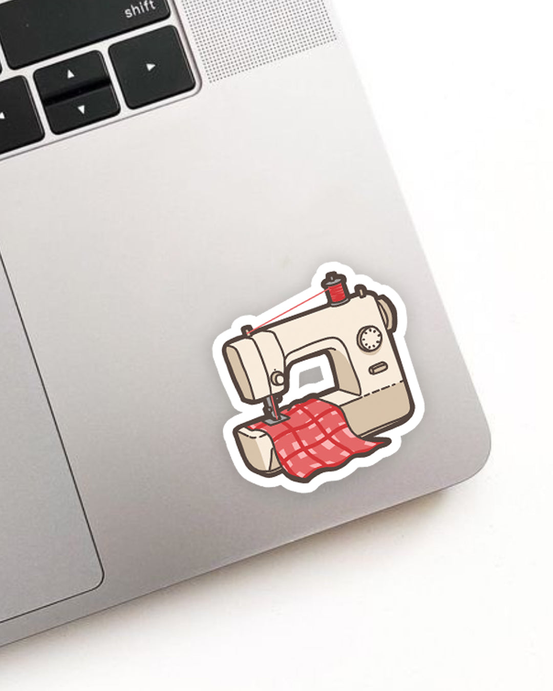 Naaimachine sticker